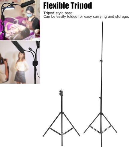 Generic Ring Light Holder Stand with Durable Metal Design for Live Broadcasting and Makeup - 215cm in Kuwait