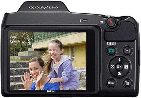 Nikon COOLPIX L840 Digital Camera with 38x Optical Zoom and Built-in Wi-Fi (Black) (Renewed) in Kuwait