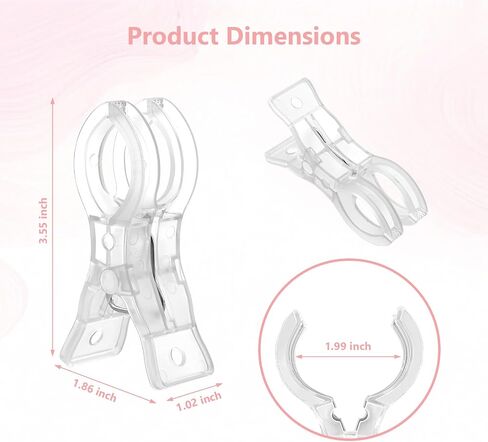 10 Pack Balloon Arch Clips, Clips for Balloon Arch, 3.5 Inch Clear Spring Clamps, Garland Hanging Clamps for Backdrop Stand, Party Wedding Birthday Decorations in Kuwait