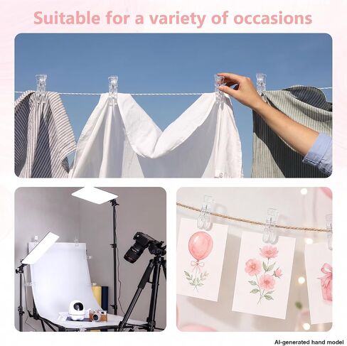 10 Pack Balloon Arch Clips, Clips for Balloon Arch, 3.5 Inch Clear Spring Clamps, Garland Hanging Clamps for Backdrop Stand, Party Wedding Birthday Decorations in Kuwait