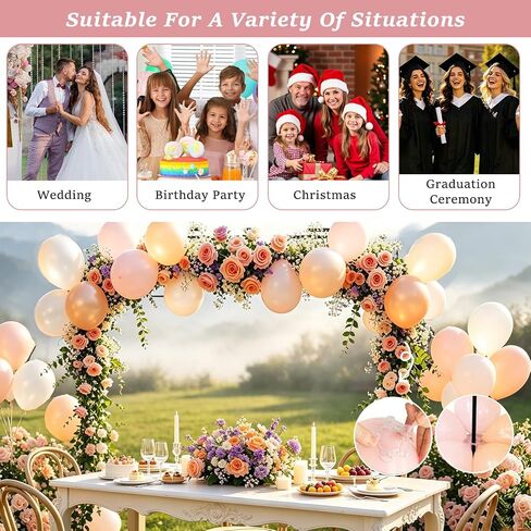 Over The Table Rod Stand with Clamps, Table Arch Stand Adjustable 30''-47'' Tall 34"-98" Length Black Table Balloon Arch Backdrop Stand for Wedding, Birthday, Halloween, Christmas Decorations in Kuwait