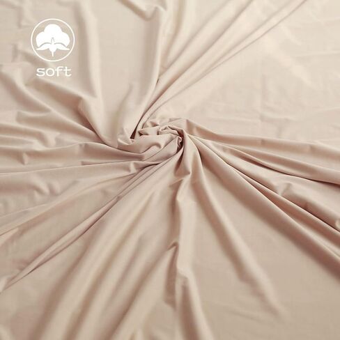 Orraphtstu Newborn Photography Wraps Baby Posing Props Stretch Fabric for Professional Photoshoot (Backdrop with Wrap, Beige) in Kuwait