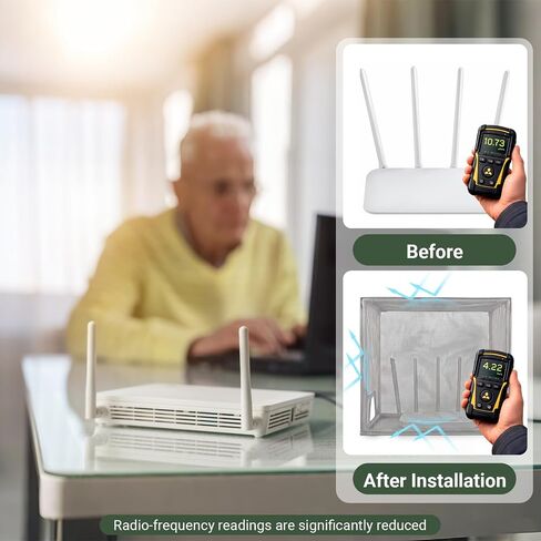 Large WiFi Router Cover, WiFi Router Guard for Shielding Emf, Faraday Cage Emf Protection in Kuwait