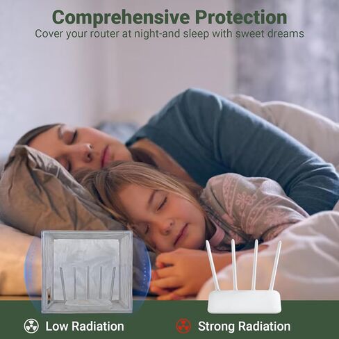 Large WiFi Router Cover, WiFi Router Guard for Shielding Emf, Faraday Cage Emf Protection in Kuwait