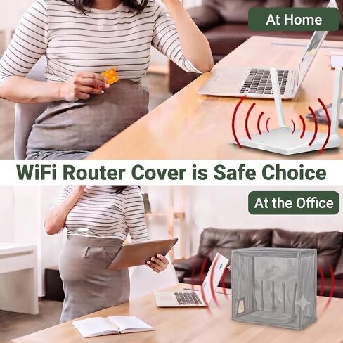 Large WiFi Router Cover, WiFi Router Guard for Shielding Emf, Faraday Cage Emf Protection in Kuwait
