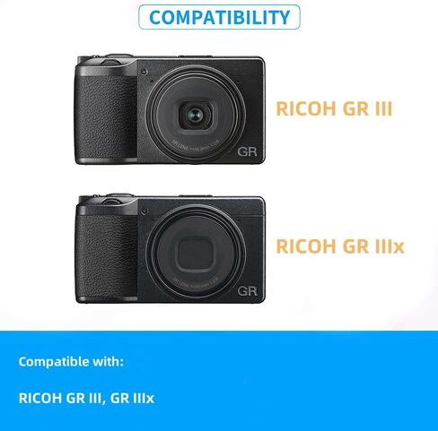 Metal Thumb Up Grip Hot Shoe Thumb Rest Grip for Ricoh GR3X GR3 - Black | Ergonomic Design, Made of Aluminium Alloy, Protect Hot Shoe Contacts, Provides Better Balance, Comfortable, Easy to Install in Kuwait
