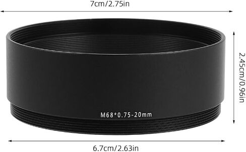 Ipetboom Telescope Photo Adapter M68x0.75 20mm Extension Tube Aluminum Lightweight Compact Coupling Ring for Astronomy Cameras Sky Exploration and Outdoor Astronomy in Kuwait