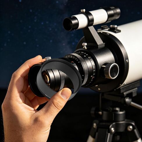 Ipetboom Telescope Photo Adapter M68x0.75 20mm Extension Tube Aluminum Lightweight Compact Coupling Ring for Astronomy Cameras Sky Exploration and Outdoor Astronomy in Kuwait