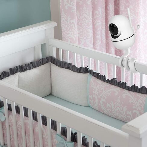 iTODOS Baby Monitor Mount Compatible with HelloBaby HB65/HB66/HB248,ANMEATE SM935E Baby Monitor Camera, Versatile Twist Mount Without Tools or Wall Damage -White in Kuwait