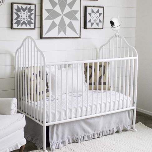 iTODOS Baby Monitor Mount Compatible with HelloBaby HB65/HB66/HB248,ANMEATE SM935E Baby Monitor Camera, Versatile Twist Mount Without Tools or Wall Damage -White in Kuwait