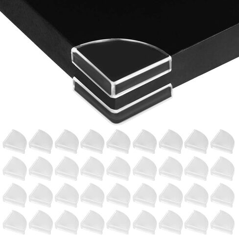 Tomorotec 36 Pack Clear Corner Protectors Baby Safety Edge Bumpers Guards | Slim Clear Edge Bumpers Cushions, Corner Protectors Edge Guards for Sharp Corners, Furniture, Slim Table, Windows, Mirrors in Kuwait