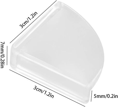 Tomorotec 36 Pack Clear Corner Protectors Baby Safety Edge Bumpers Guards | Slim Clear Edge Bumpers Cushions, Corner Protectors Edge Guards for Sharp Corners, Furniture, Slim Table, Windows, Mirrors in Kuwait