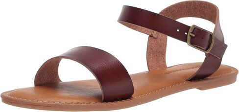 Amazon Essentials Women's Two Strap Buckle Sandal with Adjustable Ankle Strap in Kuwait