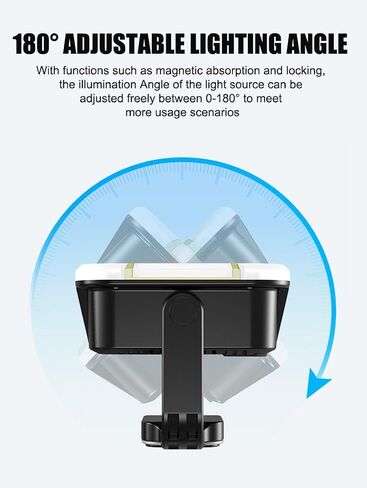 138 LED Video Light, Portable Photography Lighting, LED Camera Light, 4 Color 2500K-9000K, CRI 95+, Rechargeable 5400mAh, 180° Adjustable, Hangable, Magnet, Tripod Mountable in Kuwait