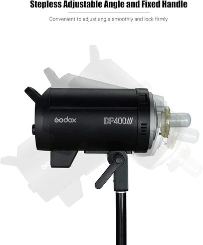 Godox 3Pack DP400III 1200W Studio Strobe Flash Lighting Kit with 3* Light Stand 3* Grid Softbox 1 * 5-in-1 Reflector 1* Bag for Portrait Photography Studio Shooting in Kuwait