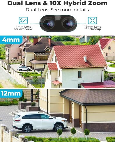 GENBOLT [10X Hybrid Zoom 2.5K Dual-Lens POE WiFi Security Camera | 24/7 Recording,360° IP Home Surveillance Dome CCTV PTZ Camera,Auto Tracking,IP66 Waterproof,IK10 Vandalproof(2.4/5GHz) in Kuwait