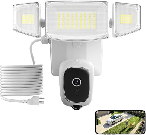 iMaihom LM Security Outdoor Cam with Motion-Activated, Color Night Vision, 2-Way Audio, Siren, 24/7 Recording, IP65, 5G/2.4G WiFi, Black in Kuwait