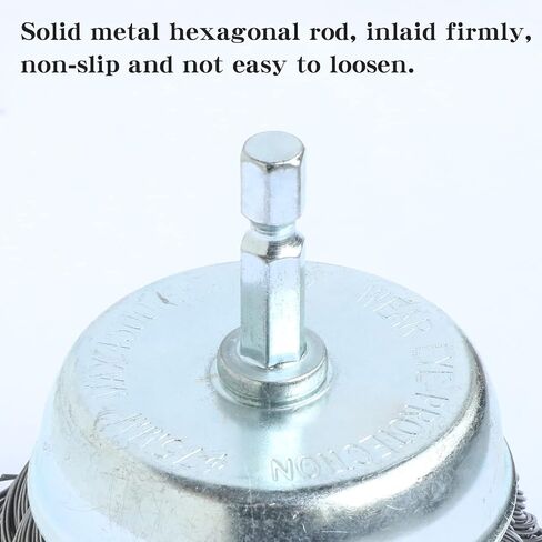 FPPO 3PCS 3 Inch Knotted Wire Wheel Cup Brush and Twist End Brush Set,1/4" Shank for Drill,Perfect for Rust Removal, Corrosion and Paint in Kuwait