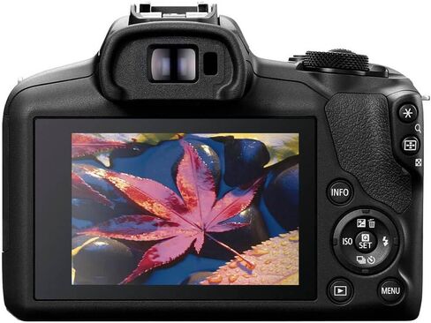 Canon EOS R100 RF-S18-45mm F4.5-6.3 is STM & RF-S55-210mm F5-7.1 is STM Lens Kit, (Renewed) Black in Kuwait