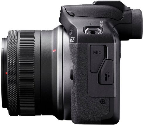 Canon EOS R100 RF-S18-45mm F4.5-6.3 is STM & RF-S55-210mm F5-7.1 is STM Lens Kit, (Renewed) Black in Kuwait