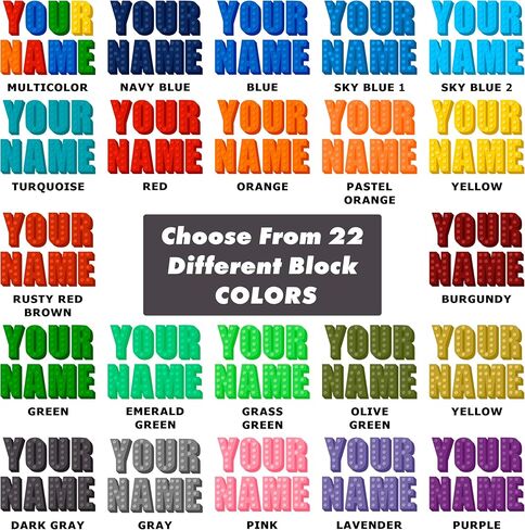 Builder Blocks Wall Decal Sticker Decor for Boys Room, Personalized Custom Name Vinyl Bedroom Decorations for Toddler, Toy Building Bricks Theme Playroom Letters, Peel and Stick Color Nursery Art in Kuwait