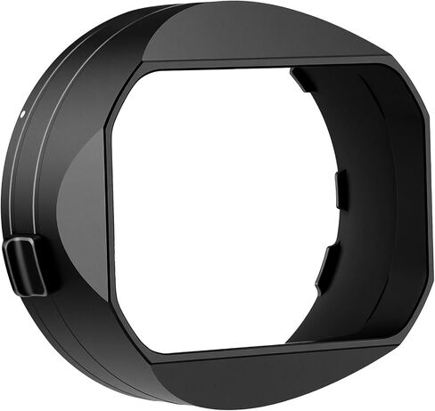 Haoge GR4 Metal Square Lens Hood for RICOH GRVI HDF Camera Lens Accessories Bayonet Mount, Lock Button Design in Kuwait