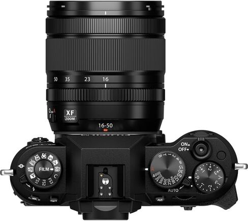 FUJIFILM X-T50 Camera with 16-50mm f/2.8-4.8 Lens (Black) & Bag Bundle | For Photography, Video & Content Creation | Includes 64GB Memory Card, Cleaning Kit in Kuwait