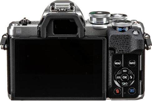 Olympus OM-D E-M10 Mark IV Mirrorless Camera Silver with M.Zuiko 14-42mm EZ Lens, 20.3MP Sensor, 4K Recording, 5-Axis Stabilization, Travel Photography Camera (Bundle) in Kuwait