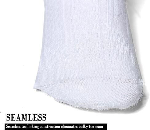 EPEIUS Unisex-Baby 3 Pair Pack Seamless Cable Knit Knee High Socks Toddler Boys/Girls Uniform Stockings for 12-24 Months,White in Kuwait