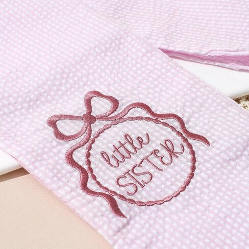 Ylsteed Newborn Receiving Blanket Headband Set， Baby Swaddle Bow Swaddle Wrap， Baby Swaddle Blankets for Newborns with Hat， Swaddling Wrap 32 x 32 inches Soft and Skin-Friendly in Kuwait