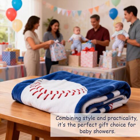 Baby Monthly Milestone Blanket Baseball Month Blanket for Newborn Boys & Girls, Soft Flannel Mat with Photo Prop for Baby Shower, Neutral 45x40 Inches in Kuwait