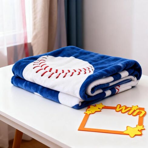 Baby Monthly Milestone Blanket Baseball Month Blanket for Newborn Boys & Girls, Soft Flannel Mat with Photo Prop for Baby Shower, Neutral 45x40 Inches in Kuwait