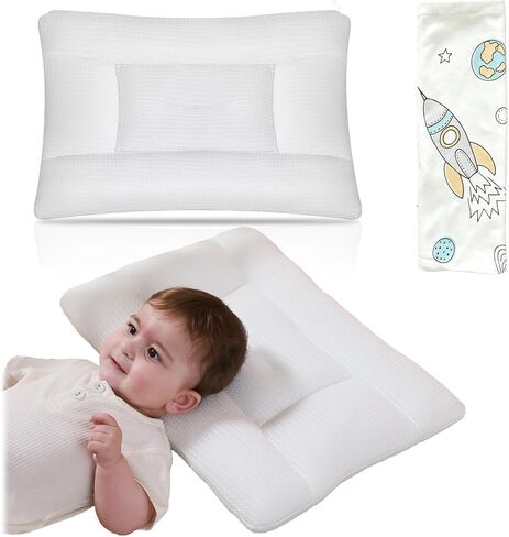 Toddler Pillow, Give Away Cute Little Pillowcases, 18.1“× 12.9" | Kids Pillow Breathable, Kids Pillow for Toddler Bed, toddler pillow with pillowcase, pillow for toddlers 1-3 in Saudi Arabia