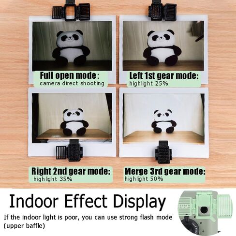 Exposure Tools for Wide 400 Instant Film Camera,Exposure Modulator with Anti-Dropping Rope,Prevent Photos from Being Overexposed or Too Dark,Wide 400 Accessories (Green+Black) in Kuwait