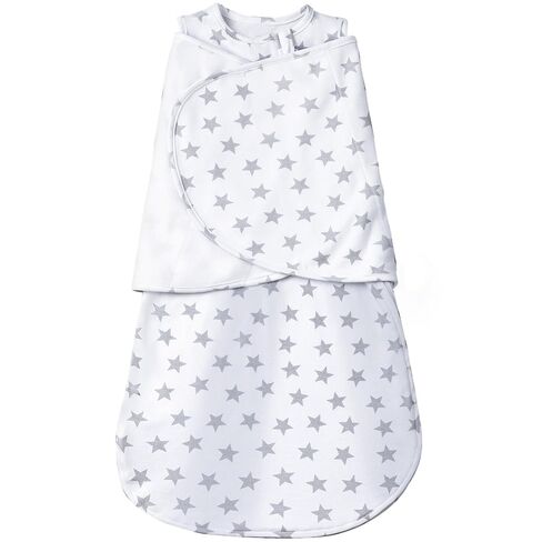 Baby Sleep Sack Swaddle,Sleep Sack 3-6 Months,3-Way Adjustable Wearable Transition Swaddles Blanket Boy and Girl,100% Cotton,TOG 1.0(Gray Stars) in Kuwait