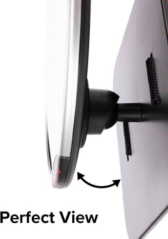 Diono Easy View Pack of 2 Baby Car Mirrors, Safety Car Seat Mirror for Rear Facing Infant, Fully Adjustable with 360 Rotation, Wide Crystal Clear View, Shatterproof, Crash Tested in Kuwait