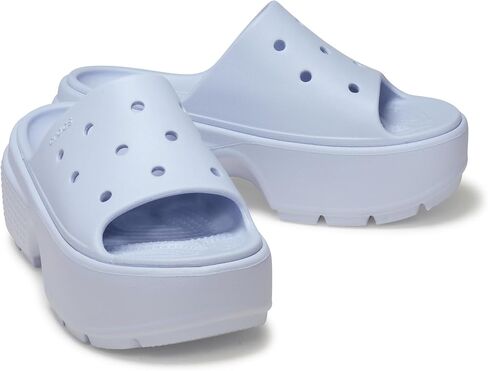 Crocs™ Stomp Wedge Slides for Men and Women – Thermoplastic Lining, Upper, and Footbed – Round Toe Design Dreamscape Men's 9, Women's 11 Medium in Kuwait
