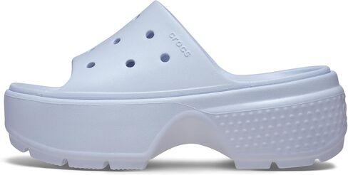 Crocs™ Stomp Wedge Slides for Men and Women – Thermoplastic Lining, Upper, and Footbed – Round Toe Design Dreamscape Men's 9, Women's 11 Medium in Kuwait