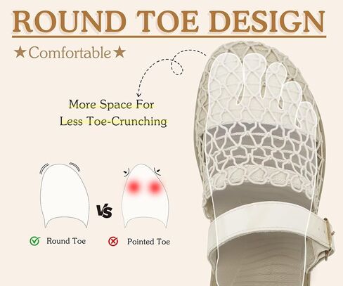 COFACE Orthotic Sandals For Women With Plantar Fasciitis Arch Support Ladies Breathable Mesh Mules Closed Toe Slip-on Loafers Slides Summer Outfits Platform Heel Cushion Office Clogs, Beige US10 in Kuwait