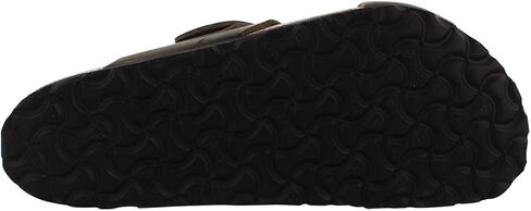 LUGANO OILED LEATHER SANDAL in Kuwait
