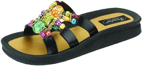 Women's 25551e Mystical Slide Beaded Waterproof Molded Sole Summer Sandals in Kuwait