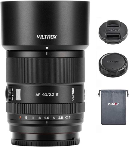 VILTROX 25mm f/1.7 F1.7 APS-C Auto Focus Lens for E-Mount Cameras | Large Aperture Camera Lens for Sony a6000 a6100 a6300 a6400 a6500 a6600 ZV-E10 FX30 A6700 ZV-E10II in Kuwait