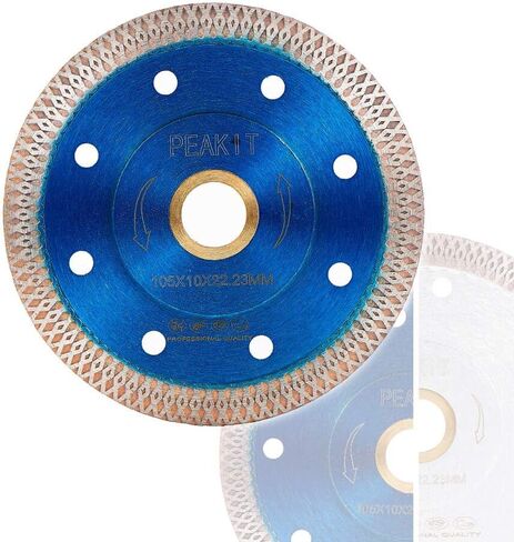 4-1/2 inch Super Thin Diamond Tile Saw Blade for Porcelain Ceramic Fit Grinder 7/8"-5/8" Arbor (2 Pack, 4.5") in Kuwait