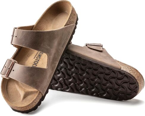 Birkenstock Arizona - Oiled Leather (Unisex) Tobacco Oiled Leather 38 (US Men's 5-5.5, US Women's 7-7.5) Narrow in Kuwait