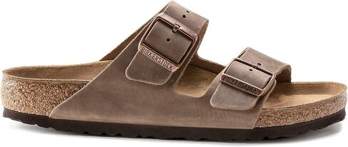 Birkenstock Arizona - Oiled Leather (Unisex) Tobacco Oiled Leather 38 (US Men's 5-5.5, US Women's 7-7.5) Narrow in Kuwait