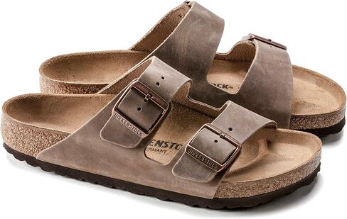 Birkenstock Arizona - Oiled Leather (Unisex) Tobacco Oiled Leather 38 (US Men's 5-5.5, US Women's 7-7.5) Narrow in Kuwait
