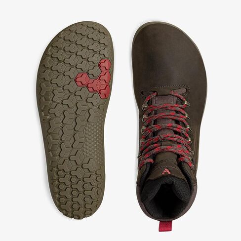 Vivobarefoot Tracker II FG, Womens Leather Hiking Boot with Barefoot Firm Ground Sole and Thermal Protection Bracken in Kuwait
