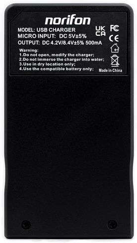 Norifon LI-40B USB Charger for Olympus D-720, FE-230, FE-340, FE-280 | Compaitible with Olympus FE-20, Stylus 710, 790SW, 770SW, 7010, 760, 720SW, VR-320, VR-310, X-935, X-905 Camera in Kuwait