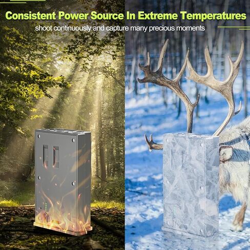 2 Pack 6000mAh Rechargeable Battery Compatible with Reveal X Battery Pack | Fit for Reveal X Pro, X Gen 3.0, X Gen 2.0, Pro 3.0, X, SK Trail Camera Hunting Battery with 5V 3A USB Wall Adapter & Cable in Kuwait