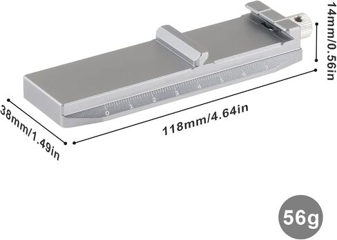 Hersmay Quick Release Base Plate for DJI RS 4 Mini Gimbal, Compatible with Arca-Swiss Anti-Drop Design and Quick Assembly in Kuwait